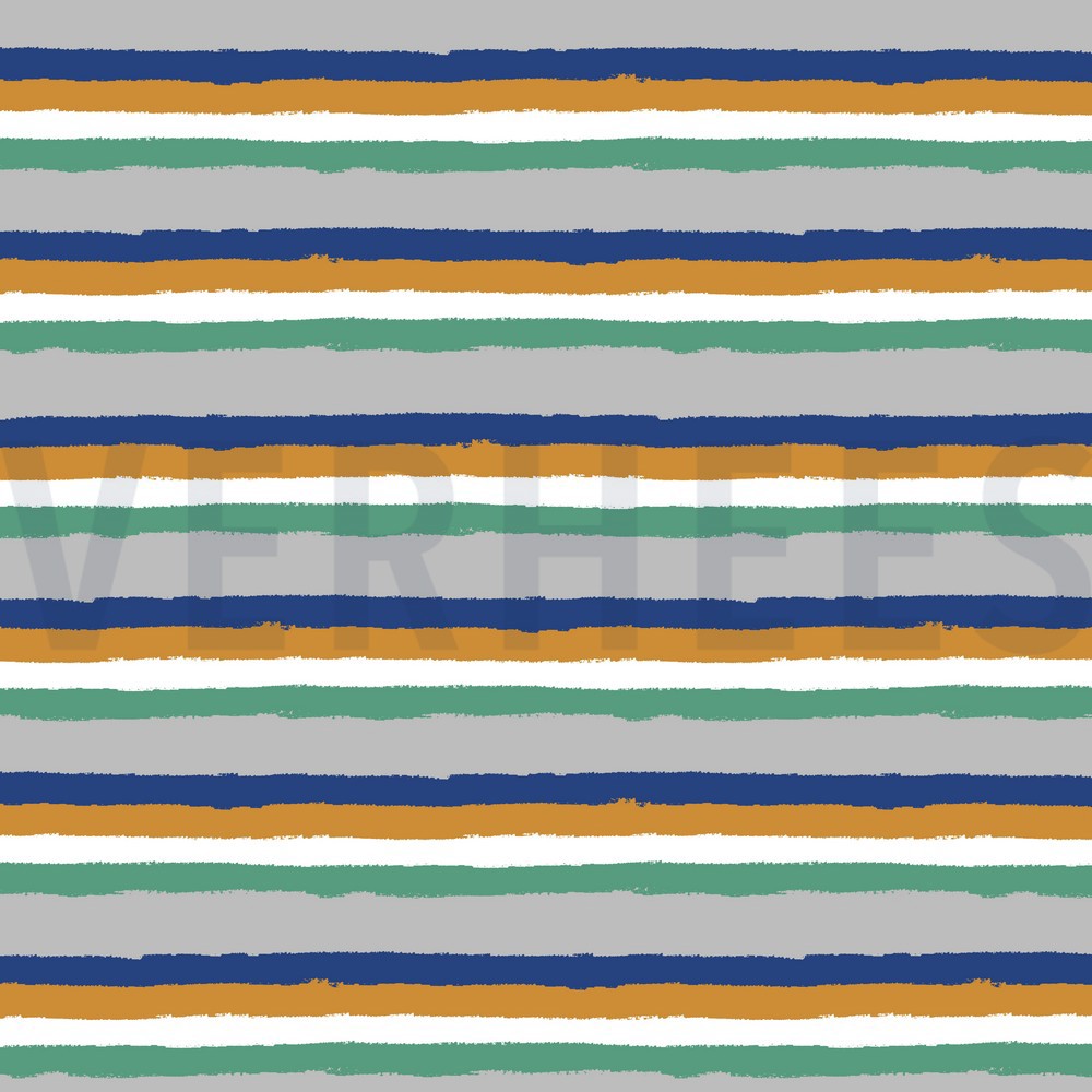 SOFT SWEAT RETRO STREIFEN HELLGRAU