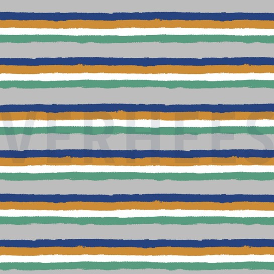 SOFT SWEAT RETRO STREPEN LICHTGRIJS #7