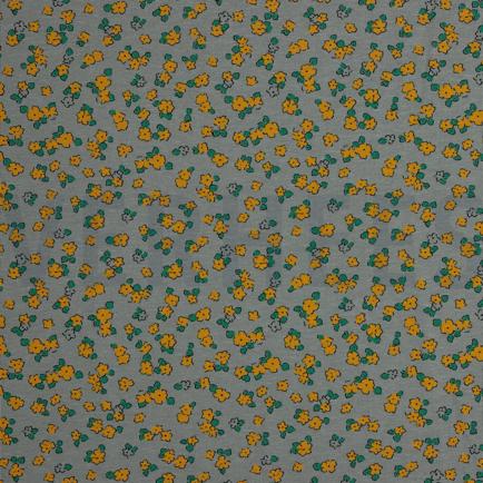 LINNEN JERSEY KLEINE BLOEMEN GRIJS (hover)