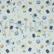 POPLIN DIGITAL SPACE WHITE (thumbnail)