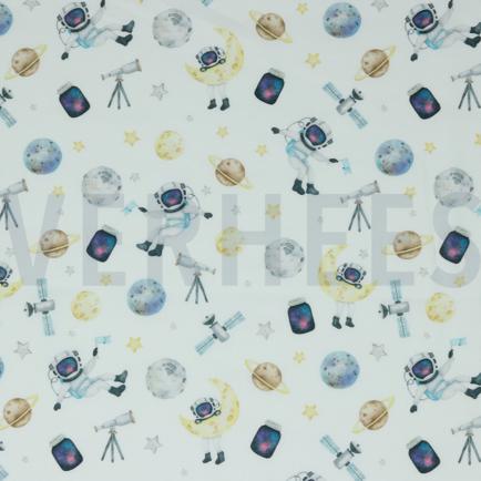 POPELINE DE COTON DIGITAL ESPACE BLANC (hover)