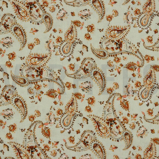 MUSSELIN DIGITAL PAISLEY SAND #7