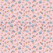 POPLIN BIRDS LIGHT ROSE (thumbnail)