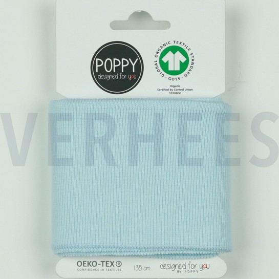 CUFFS BÜNDCHEN GOTS 7CM HELLBLAU #7