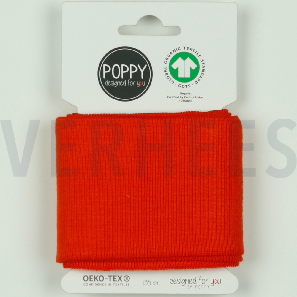 CUFFS GOTS 7CM WARM ORANJE