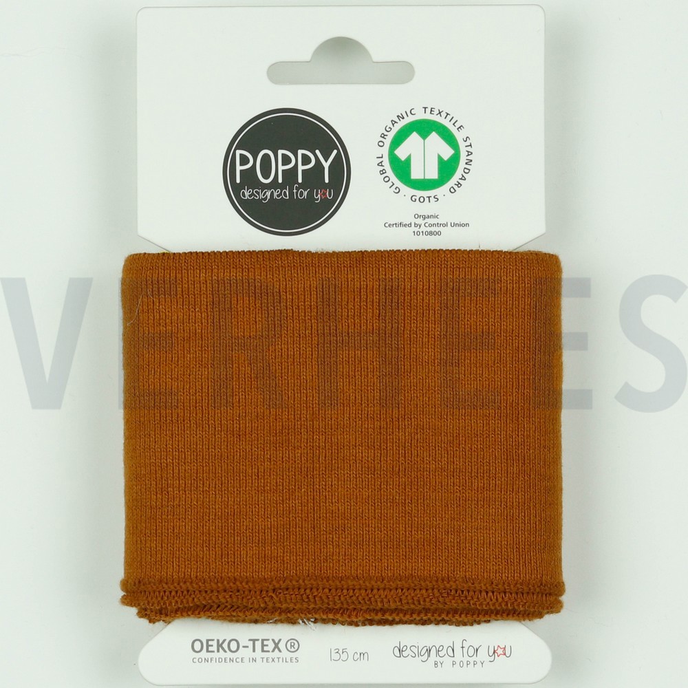 CUFFS BÜNDCHEN GOTS 7CM BRICK