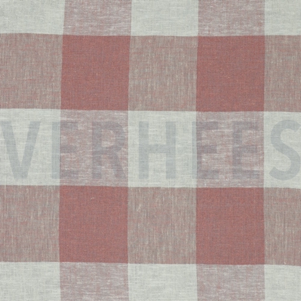 LEINEN VISKOSE GARNGEFÄRBTE KAROS ALTROSA (hover)