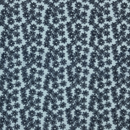 MUSSELIN GEFÄRBT STICKEREI HELLBLAU (hover)