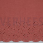 DOUBLE GAUZE ONE-SIDE BORDER BLUSH (thumbnail)