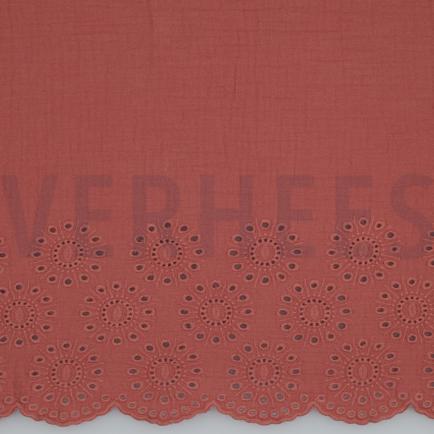 DOUBLE GAUZE ONE-SIDE BORDER BLUSH (hover)