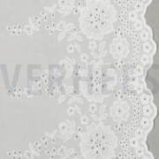 COTTON EMBROIDERY ONE-SIDE BORDER WHITE (thumbnail)