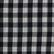 DOUBLE GAUZE DOUBLE SIDED CHECKS BLACK (thumbnail)