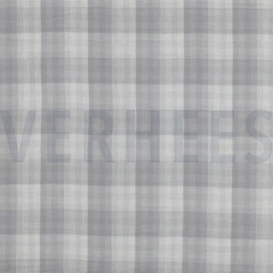 MUSSELIN DOPPELSEITIG KAROS GRAU #7