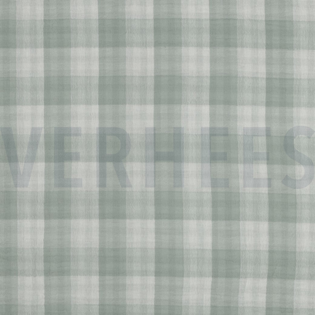 MUSSELIN DOPPELSEITIG KAROS NILGRÜN