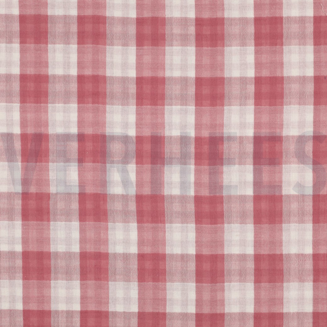 DOUBLE GAUZE DOUBLE SIDED CHECKS MAUVE