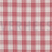 DOUBLE GAUZE DUBBELZIJDIGE RUITEN MAUVE (thumbnail)