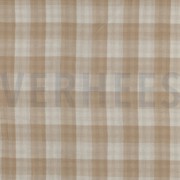 DOUBLE GAUZE DOUBLE SIDED CHECKS BEIGE (thumbnail)