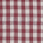 DOUBLE GAZE DE COTON DOUBLE FACE CARREAUX BOIS DE ROSE (thumbnail)