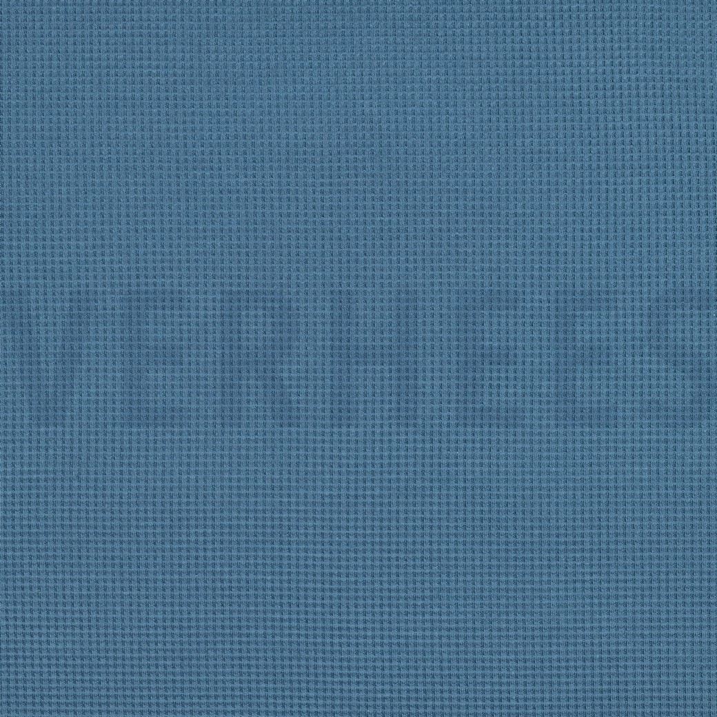WAFFELJERSEY GOTS JEANSBLAU