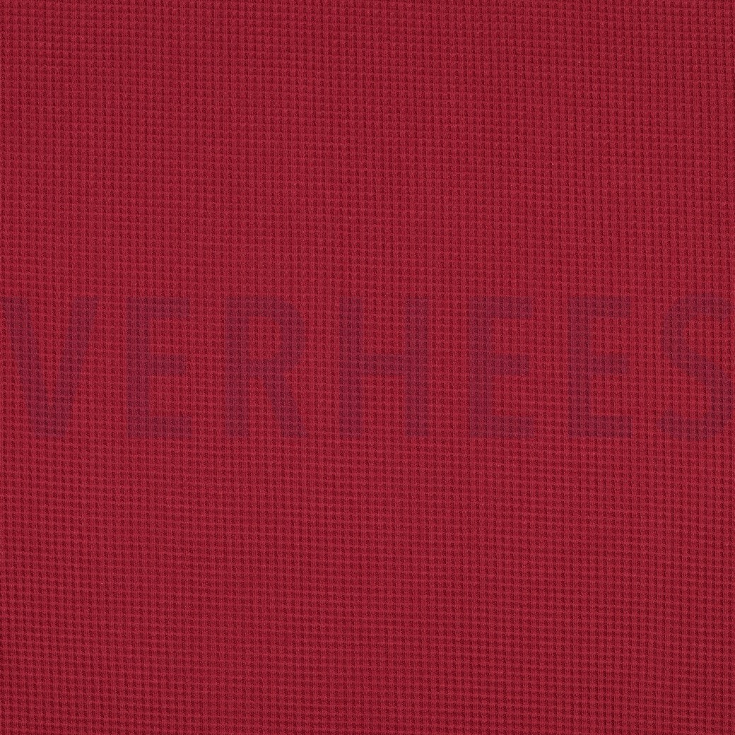 WAFFELJERSEY GOTS BORDEAUXROT