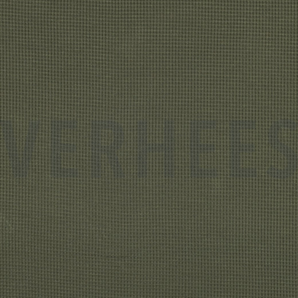 WAFELJERSEY GOTS LEGERGROEN