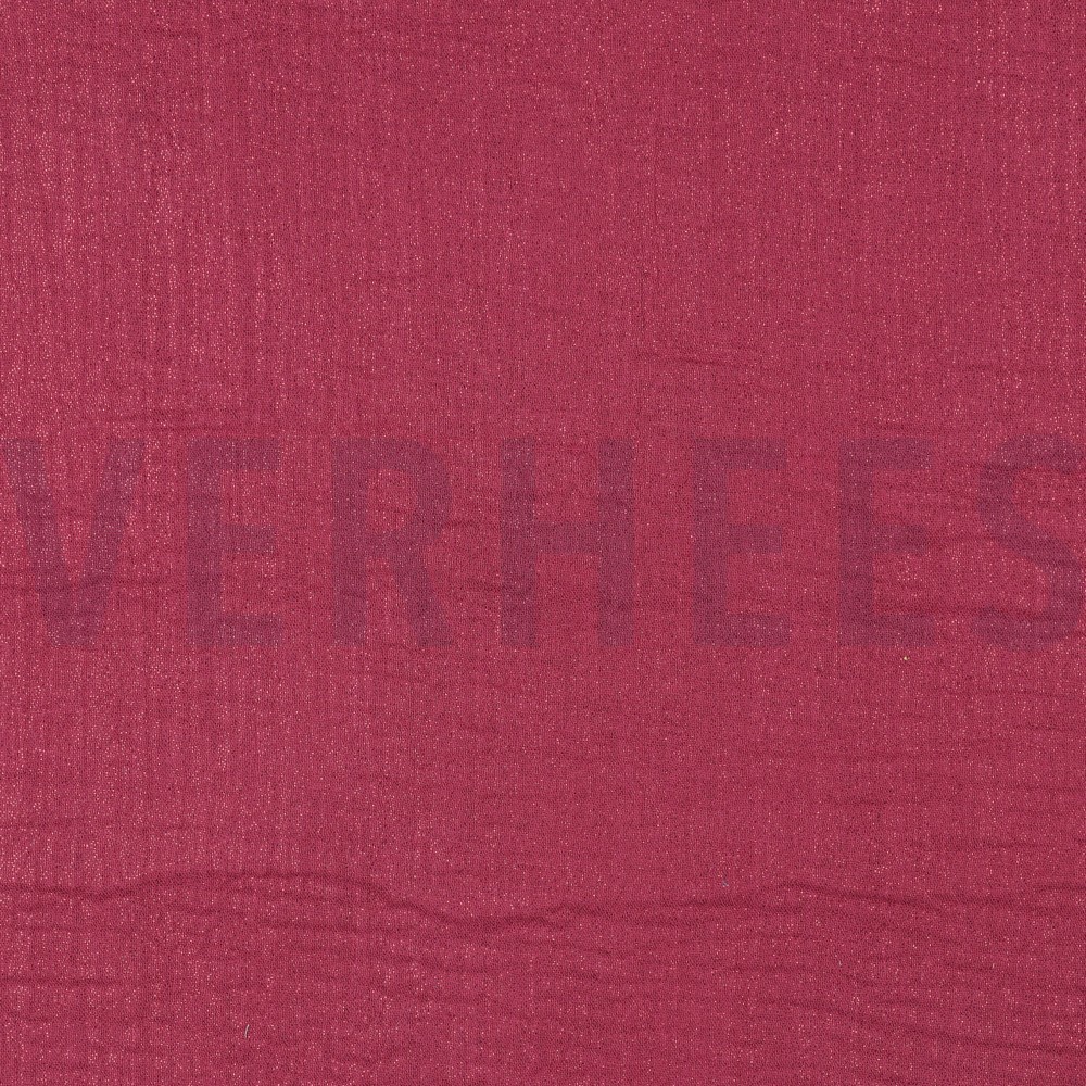 DOUBLE GAUZE FOIL CERISE