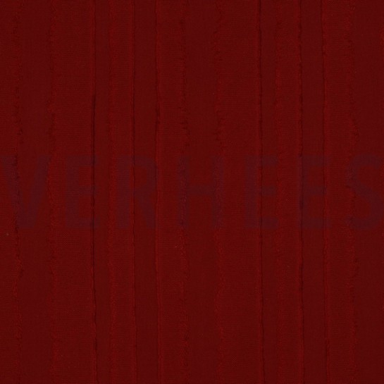 KATOEN JACQUARD STREPEN BORDEAUXROOD #7