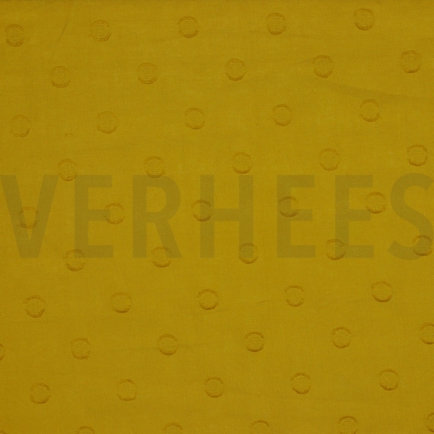 COTON JACQUARD POIS OCRE (hover)