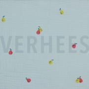 DOUBLE GAUZE PEARS LIGHT BLUE (thumbnail)