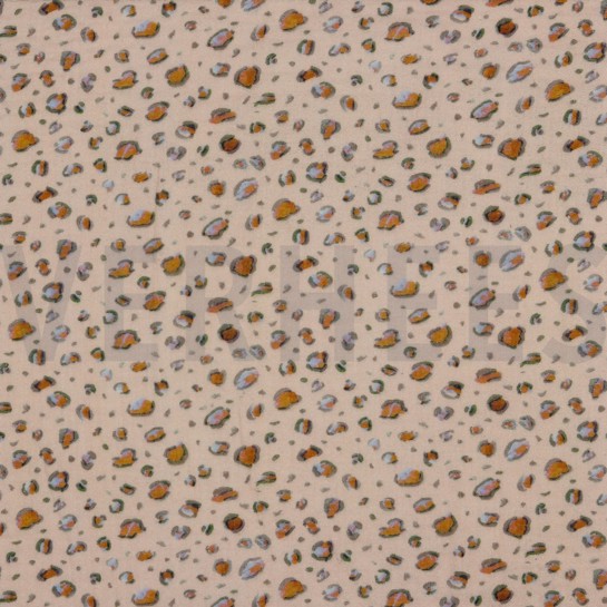 DOUBLE GAUZE DIGITAL ANIMAL SKIN LIGHT ROSE #7