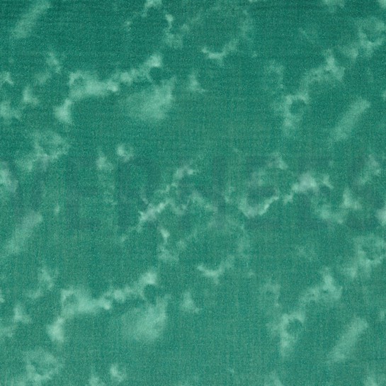 DOUBLE GAZE DE COTON TIE DYE CYAN FONCÉ #7