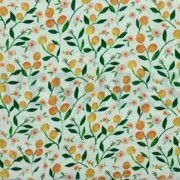 DOUBLE GAUZE DIGITAAL FRUIT & BLOEMEN ZACHTGROEN (thumbnail)