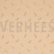 DOUBLE GAUZE GOTS MELOENEN LICHT ZALM (thumbnail)