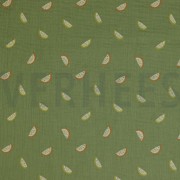 DOUBLE GAUZE GOTS MELOENEN MOSGROEN (thumbnail)