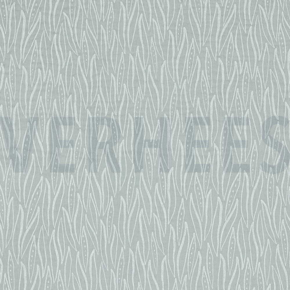 DOUBLE GAUZE LEAVES LIGHT GREY