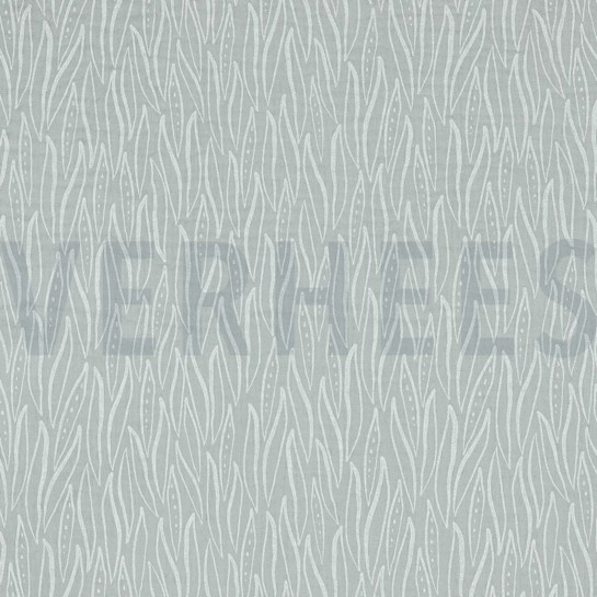 MUSSELIN BLÄTTER HELLGRAU #7