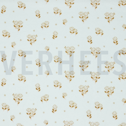 NICKY VELOURS FLOWERS WHITE (hover)