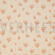 NICKY VELOURS FLOWERS LIGHT SALMON (thumbnail)