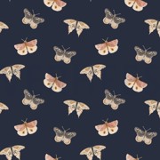 JERSEY GOTS DIGITAL BUTTERFLIES NAVY (thumbnail)