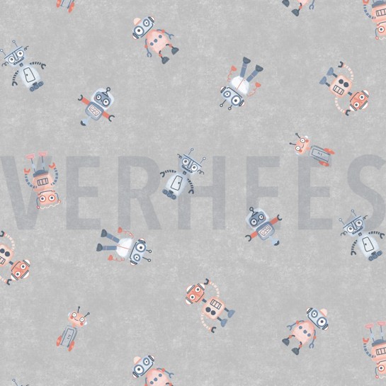 JERSEY GOTS DIGITAL ROBOTS GRIS CLAIR #7