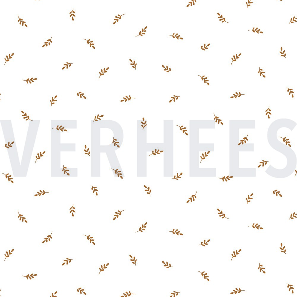 JERSEY GOTS BLÄTTER WEISS