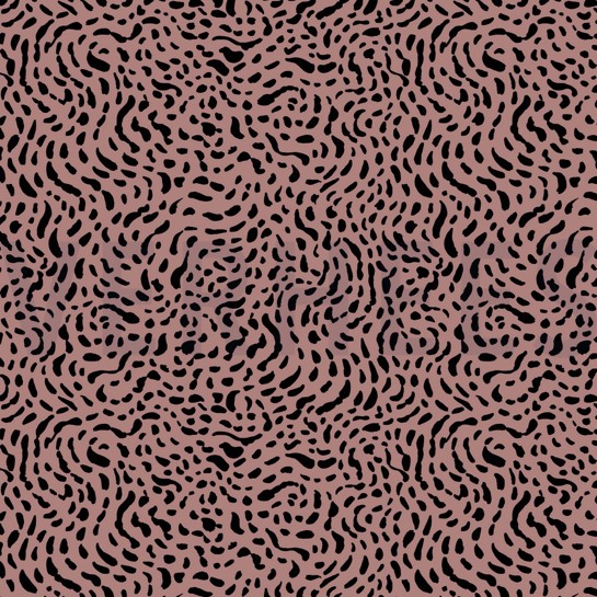 JERSEY DOTS AND SHAPES OLD ROSE #7