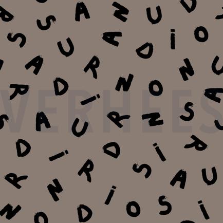SOFT SWEAT LETTRES TAUPE (hover)