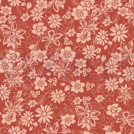 SOFT SWEAT FLEURS ROUGE BRIQUE (hover)