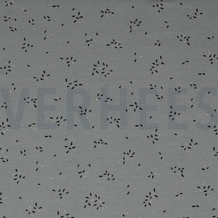 JERSEY GLITZER STREIFEN FELSENGRAU (hover)