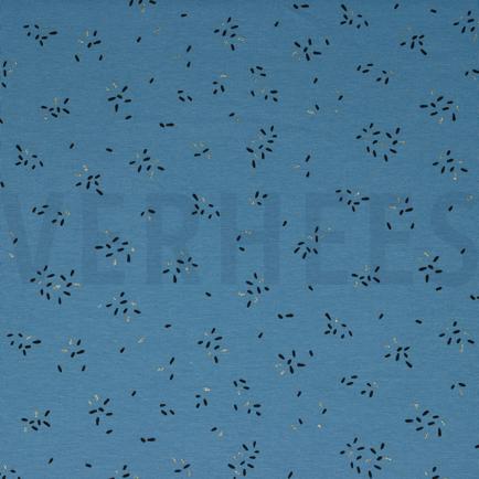 JERSEY GLITTER STREPEN JEANSBLAUW (hover)