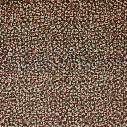 BAUMWOLLE SATIN STRETCH TIERHAUT MOOSGRÜN (hover)