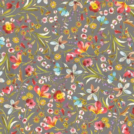 VISCOSE JERSEY DIGITAAL BLOEMEN STEENGRIJS (hover)