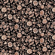 VISCOSE RADIANCE BLOEMEN ZWART (thumbnail)