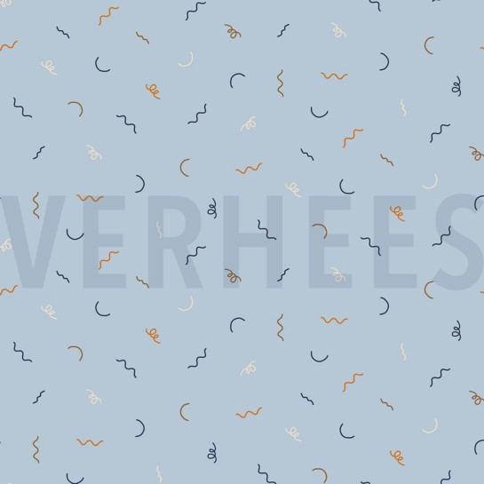 POPELINE DE COTON AUTOS TRAFIC BLEU CLAIR #7